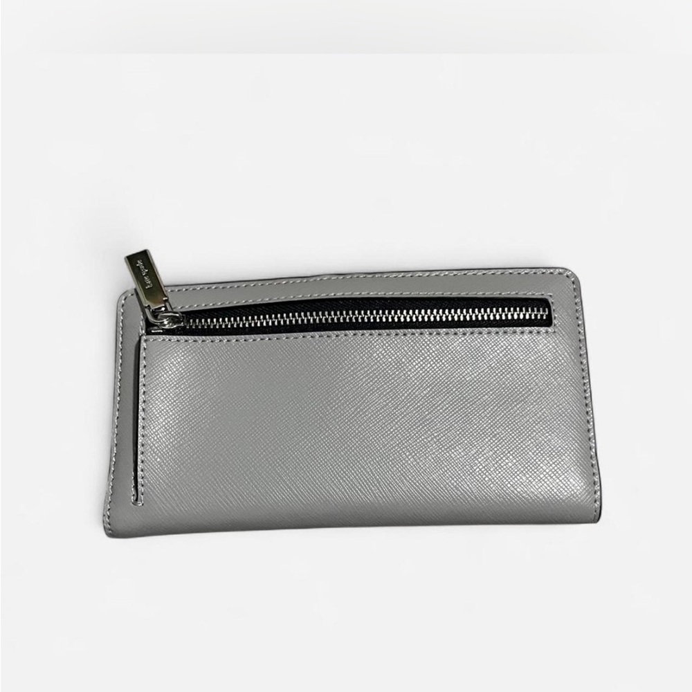Kate Spade Two-Tone Gray and White Wallet - Picture 2 of 3